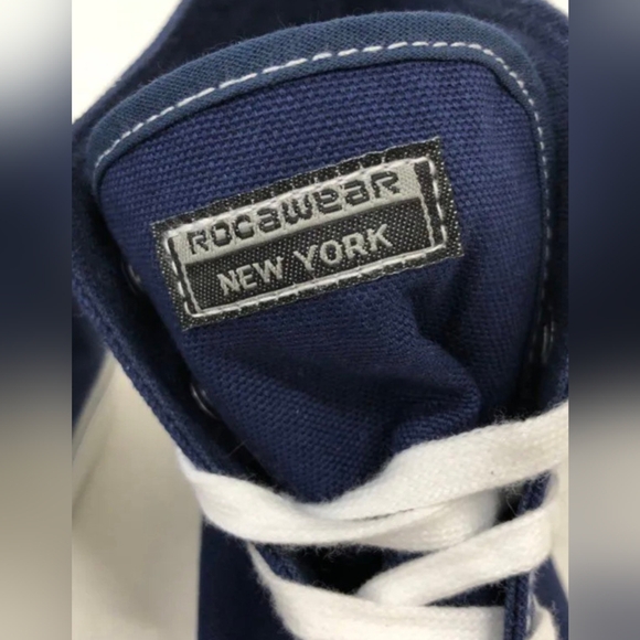 Rocawear Men's Cousey Canvas High Top Navy Sneakers Size 8.5 NWOT MSRP $39.99 - Picture 6 of 7